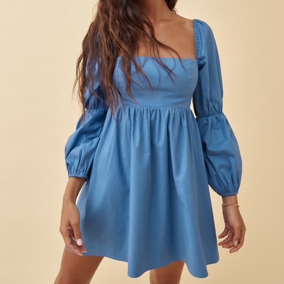 Reformation Michaela Dress in Azure *NWT* - Picture 1 of 7